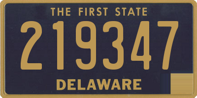 DE license plate 219347