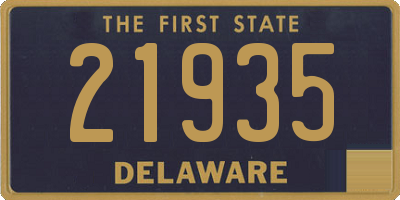 DE license plate 21935