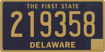 DE license plate 219358