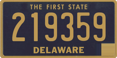 DE license plate 219359