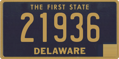 DE license plate 21936
