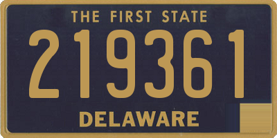 DE license plate 219361
