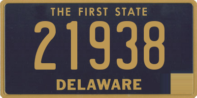 DE license plate 21938