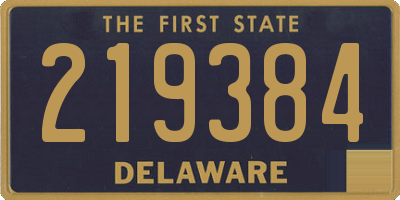 DE license plate 219384