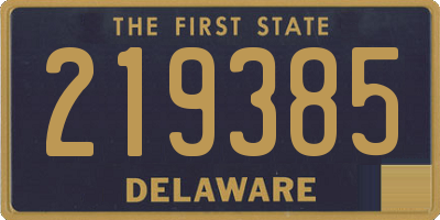 DE license plate 219385