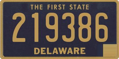 DE license plate 219386