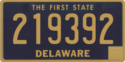 DE license plate 219392