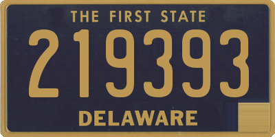 DE license plate 219393