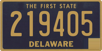 DE license plate 219405