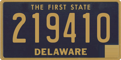 DE license plate 219410