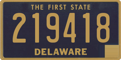 DE license plate 219418