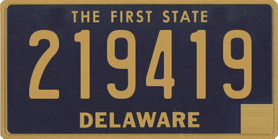 DE license plate 219419