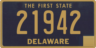 DE license plate 21942