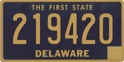 DE license plate 219420