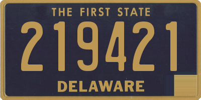 DE license plate 219421