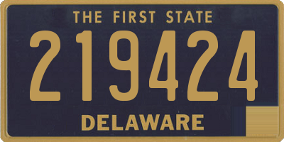 DE license plate 219424