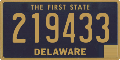 DE license plate 219433