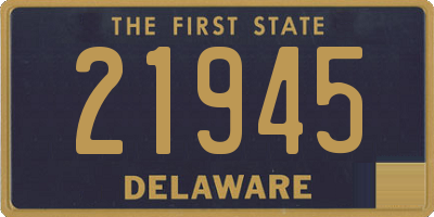 DE license plate 21945