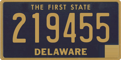 DE license plate 219455