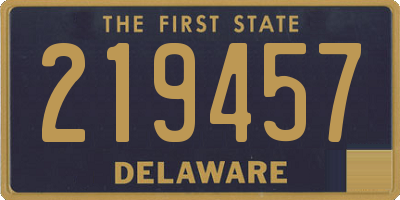 DE license plate 219457