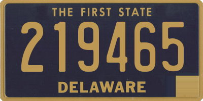 DE license plate 219465