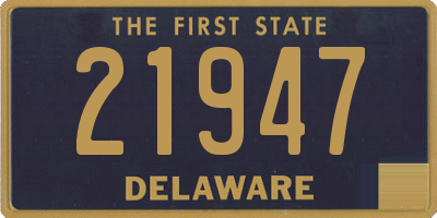 DE license plate 21947