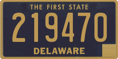 DE license plate 219470