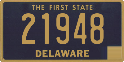 DE license plate 21948