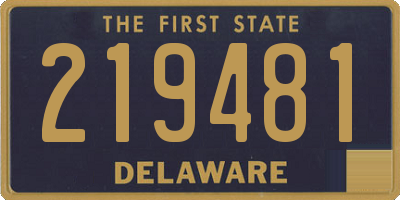 DE license plate 219481