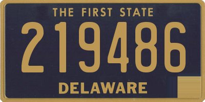 DE license plate 219486