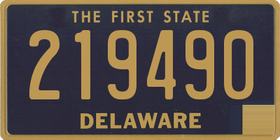 DE license plate 219490