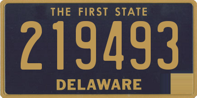 DE license plate 219493