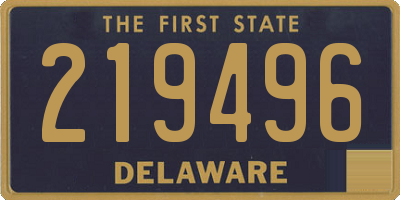 DE license plate 219496