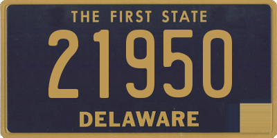 DE license plate 21950