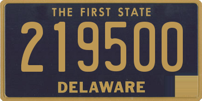 DE license plate 219500