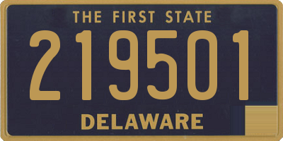 DE license plate 219501