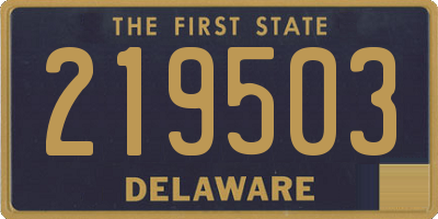 DE license plate 219503