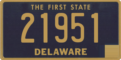 DE license plate 21951