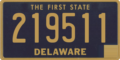 DE license plate 219511