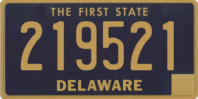 DE license plate 219521