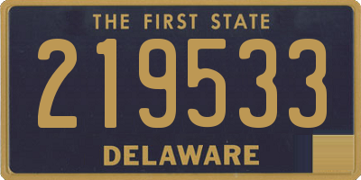 DE license plate 219533