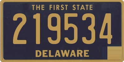 DE license plate 219534