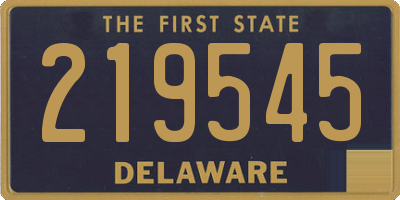 DE license plate 219545