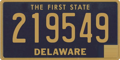 DE license plate 219549