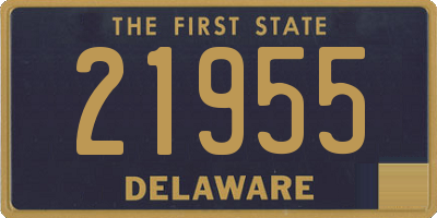 DE license plate 21955