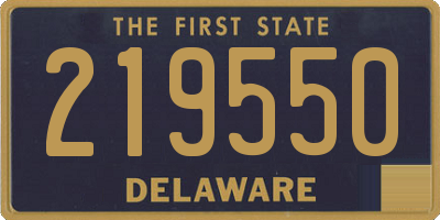 DE license plate 219550