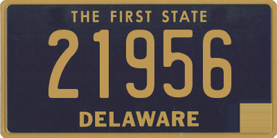 DE license plate 21956
