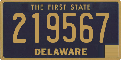 DE license plate 219567