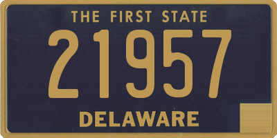 DE license plate 21957