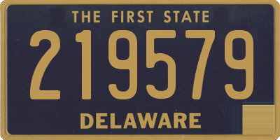 DE license plate 219579